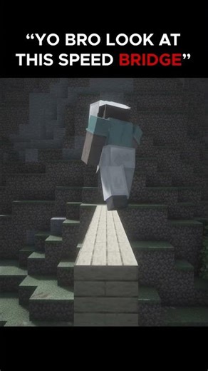 Minecraft speedbridge fail! #funny #minecraft
