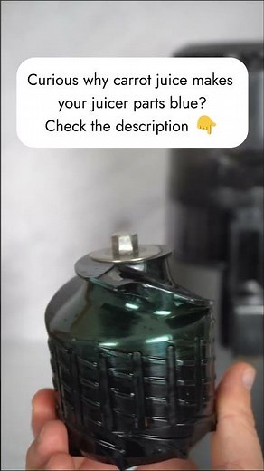 Why your juicer parts turn blue after carrots