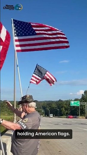 Local veterans remember Sept. 11, 2001 waving American flag over North Augusta