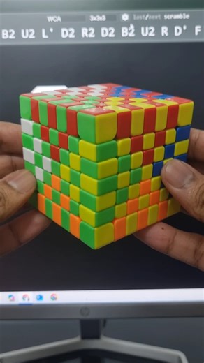 The Superflip pattern on 7×7