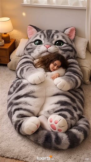 Cat sleeping bags 😱 I want to snuggle with this forever 💖 | LuxArts