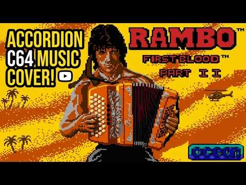 Rambo First Blood Part 2 C64 Accordion Guitar and Hammond Cover Mission BGM Main Title