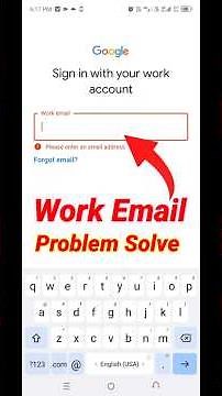Work Email | work email problem solve