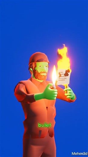 What Happens If a Gun Bullet Is Heated? 🔥💥 | 3D Animation Explained #shorts