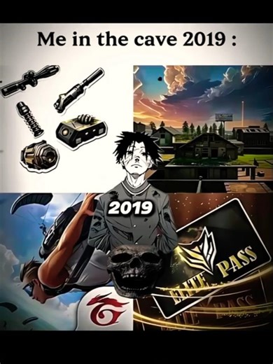 FREE FIRE 2025 VS 2019 ☠ #freefire