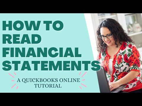 How To Read Financial Statements- QBO TUTORIAL