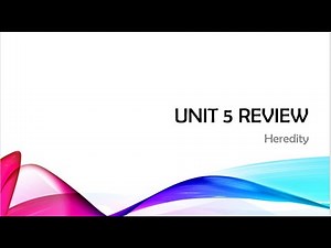 Unit 5 Review AP Biology