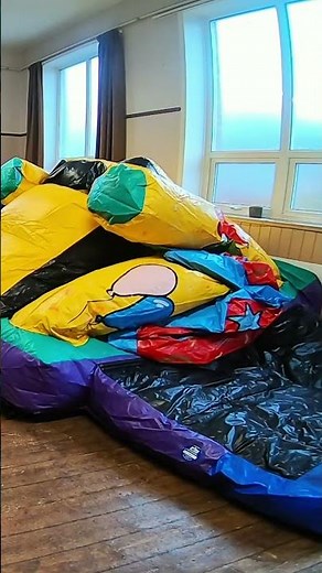 Church Hall Transformation: Festive Bouncy Castles for Kids and Big Kids! #bouncycastle #party #kids