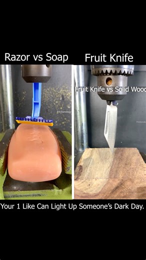 19K views · 21 reactions | I do friction test with fruit knife vs razor. #friction #experiments | Frictionology | Facebook