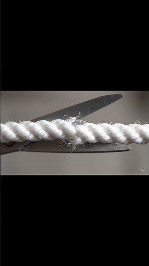 Cutting Thick Rope with Scissors 🔪 – Satisfying ASMR Close-Up #shorts