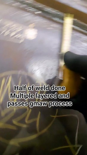 Half weld Multiple layered Ultrasonic/magnetic test multiple layered in single bevel 1G position gmaw process #migmag #gmaw #migwelding #fbreels #reelsvideoシ #reelsviralシ #fypシ゚viralシ | Dudz in Austria