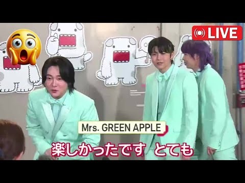 [Mrs. GREEN APPLE] Completely ignoring the press backstage at the Red and White Song Battle!? But...
