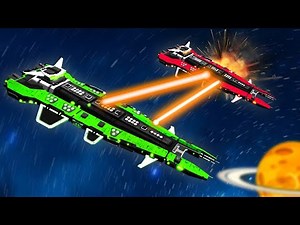 Capital Ship vs Enemy MOTHERSHIP In Epic SPACE BATTLE!