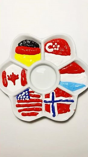 Mixing Country Flags into Colors | Guess the final colors 🎨 #flagmixing #countryflags #art #artwork