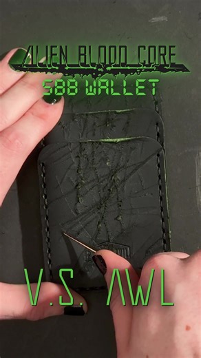 Built to bleed. Made to reveal what's beneath. Rose Anvil Alien Blood Core leather gear. Be first when it arrives. Sign up for the Limited Edition email list via link in bio to be notified first when products drop. #handmadeleathergoods #leather #bloodcore #alien {0}