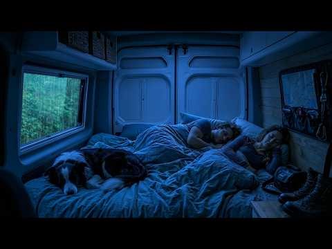 Cozy Van Rainstorm ASMR 🚗🌧️ Thunder Sounds for Insomnia Relief & Relaxing Sleep ⛈️💤