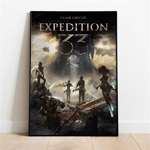Expedition 33 Poster | Clair Obscur Wall Decor | Rolled Canvas Print | Gift Video Game Poster - Etsy