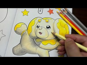 Pokémon coloring with colored pencils.【Fidough】
