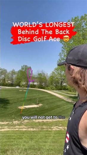 Behind the back ace?! What's your disc golf trick shot? #discgolf #discgolfdaily #aceoftheday
