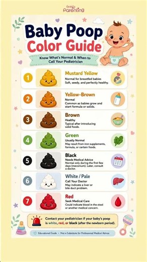 Baby Poop Color Guide 💩 - What's Normal & When to Call the Doctor?
