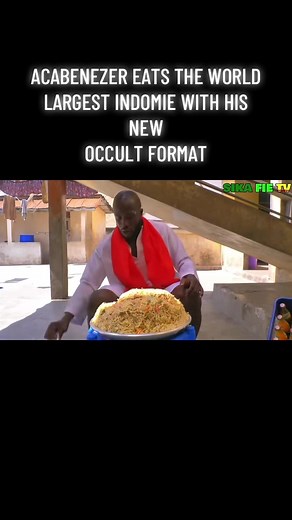 Akabenezer Challenges the Largest Indomie Noodle
