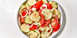 This Mom-Approved Cucumber Tomato Salad Is The Perfect Recipe For August