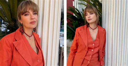 Dolores Fonzi impone estilo con el traje relajado que será furor en otoño