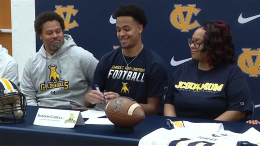 Samari Cabell is feeling GOLDEN! The D. H. Conley High School star Quarterback has signed to play college football for Johnson C. Smith University! At 6'4" and over 5,000 career yards, the Vikings signal caller is ready for the next level as a Golden Bull and the opportunity to be apart of a rising program out in Charlotte. Luke Schwartz caught up with Samari on what it means to represent the 252 in college and keep his playing dreams alive! | WCTI News 12