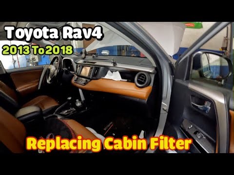 Replacing Cabin Filter on Toyota RAV4 2013 2014 2015 2016 2017 2018