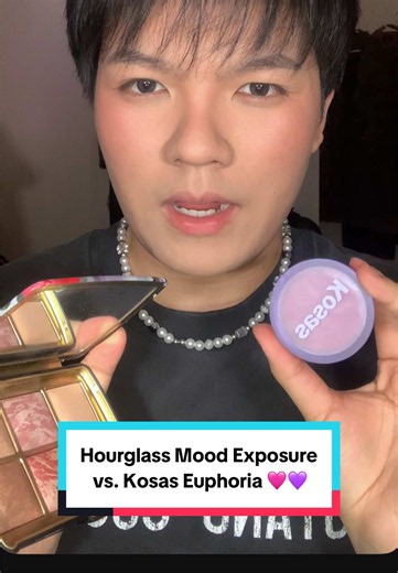Khác nhau lắm nhe 🙂‍↔️ @Hourglass Cosmetics Mood Exposure vs @Kosas Euphoria #goclamdep #reviewlamdep #makeuprecomendation #blush #mahong