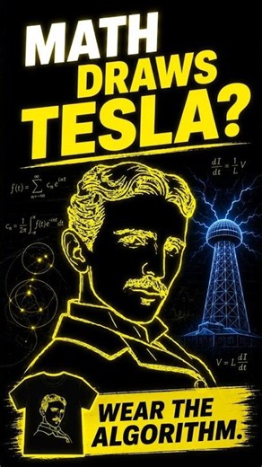 The Math Equation That Draws Nikola Tesla ⚡️