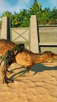 30X RAPTORS VS CARCHARADONTOSAURUS BATTLE! JWE2