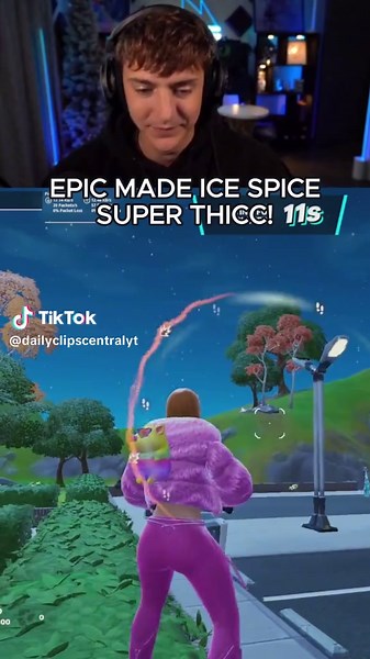 Ninja's Reaction to Ice Spice Skin in Fortnite