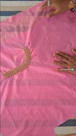 Aari Work Blouse Cutting Step by Step | Easy Tailoring Tutorial for Beginners #PRMVIBES🧿