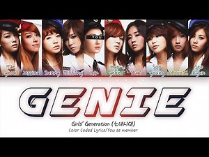 Girls’ Generation (소녀시대) — 'Genie' (10 Members ver.) (Color Coded Lyrics Han|Rom|Eng)