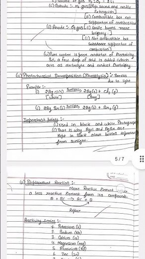 Class 10th science | Chapter 1 notes | Chemical reactions and equations | #ncert #chemistrypage