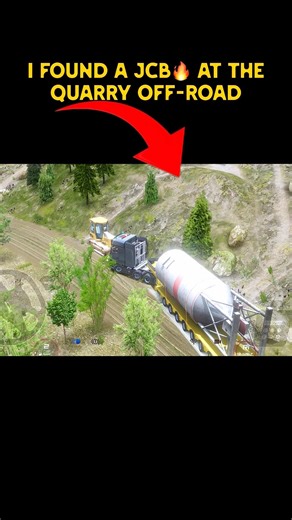 I found a jcb🔥 at the Quarry off-road new npc vehicles added ✅ #trucksimulator #truckgames