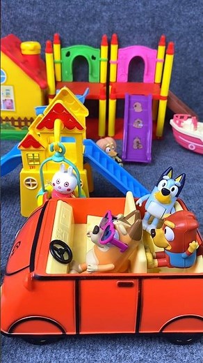 Satisfying with Unboxing & Review Bluey Play Area Toys ASMR #toys #bluey #shorts