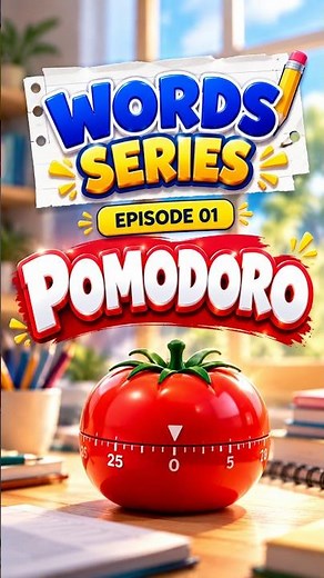 POMODORO ⏱️ | 25 Minutes Study + 5 Minutes Break | Words Series – Episode 01