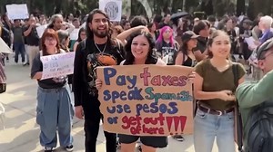 Mexico City protesters smash windows at American-owned shops - "Respect our culture"