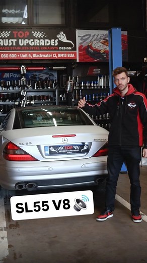Customer from Ireland came to upgrade the exhaust on his SL55 and unlock the V8 sound 🔊 Send us a message for your exhaust needs! ☎️ 07766060600 📍London RM13 8UA #exhaustsystem #exhaustsound #exhausttips #mercedes #mercedessl #sl55 #sl55amg #sl550 #v8 #v8power #v8sound | Top Exhaust Upgrades