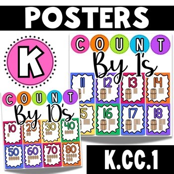 Kindergarten Numbers to 20 & Skip Counting by 10s to 120 | Posters