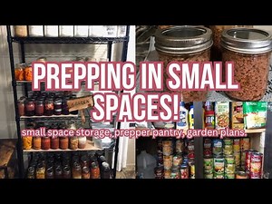 PREPPING IN SMALL SPACES / AT HOME GROCERY STORE / HOW I PREP IN A SMALL SPACE / GARDEN PLANS