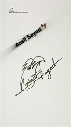Eagle 🦅 Signature | Signature Design | Signature Ideas | Aasif Sayed Signature Style #signature