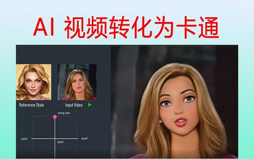 AI 视频转化为卡通(视频卡通化VToonify)