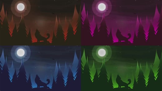 Lofi Wolf Transition | Animated Stream Transition | Blue Stream Stinger | Twitch Transition | Twitch Stinger - Etsy