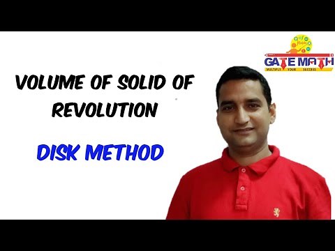 VOLUME OF SOLID OF REVOLUTION BY DISK METHOD