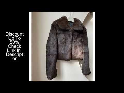 Women's real rabbit fur short jacket, natural rabbit fur jacket, winter warm and fashionable