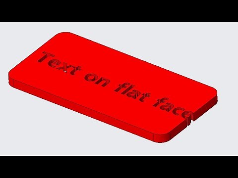 Text on flat surface in creo
