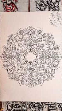 How to draw Mandala Art for beginners Doodle/Zentangle drawing | Step by Step |